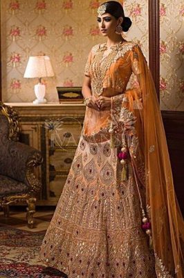 Wedding Lehenga for Rectangular Body