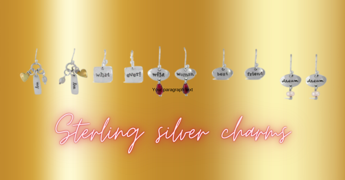 sterling silver charms and findings